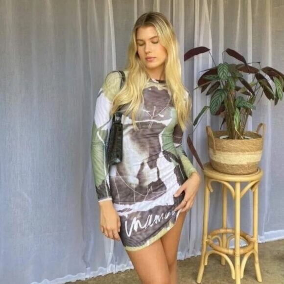 NWT iNAMORATA Vita Mesh Mini Dress Size XS - Picture 3 of 10